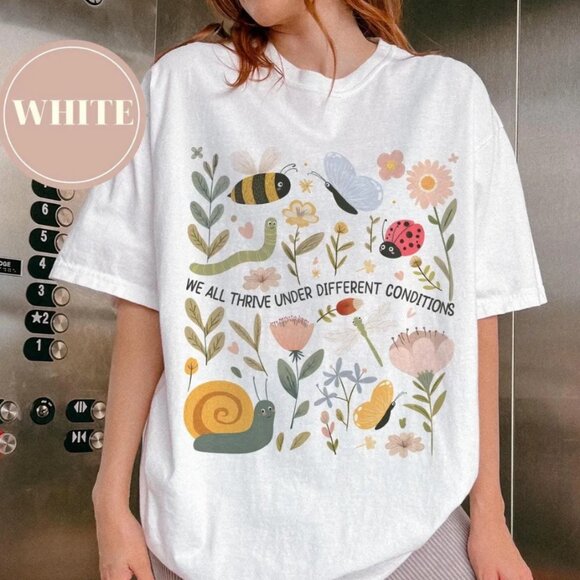 We All Thrive Under Different Conditions Shirt, Neurodiversity Shirt - Picture 1 of 1